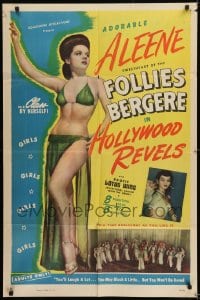 9y398 HOLLYWOOD REVELS 1sh 1946 sexy Kalantan, burlesque documentary!