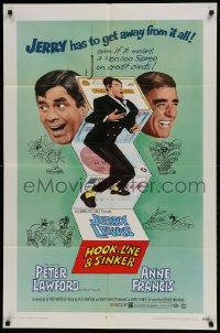9y402 HOOK, LINE & SINKER 1sh 1969 Peter Lawford, Jerry Lewis has to get away from it all!