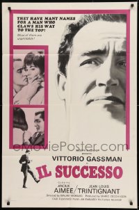 9y419 IL SUCCESSO 1sh 1965 great images of Vittorio Gassman, Anouk Aimee & Trintignant!