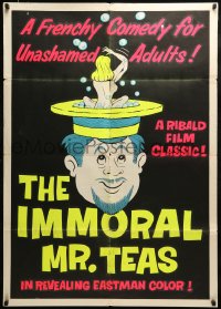 9y421 IMMORAL MR. TEAS 1sh 1959 Russ Meyer, Bill Teas sees all women naked, a ribald film classic!
