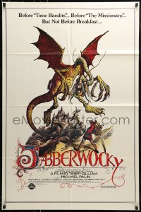 9y440 JABBERWOCKY 1sh R1982 Terry Gilliam, Monty Python, great fantasy monster art!