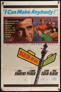 9y535 MADISON AVENUE 1sh 1961 Dana Andrews wants Eleanor Parker to be nice to him!