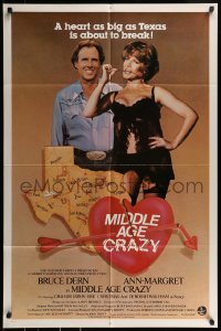 9y568 MIDDLE AGE CRAZY int'l 1sh 1980 Bruce Dern, Graham Jarvis, sexy Ann-Margret in lingerie!
