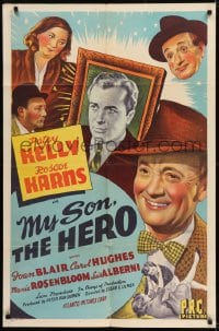 9y595 MY SON, THE HERO 1sh 1943 directed by Edgar Ulmer, Patsy Kelly, Roscoe Karns