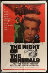 9y611 NIGHT OF THE GENERALS style A 1sh 1967 WWII officer Peter O'Toole in a manhunt across Europe!