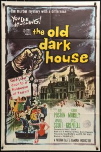 9y635 OLD DARK HOUSE 1sh 1963 William Castle's killer-diller with a nuthouse of kooks!