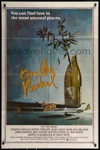 9y639 ON THE NICKEL 1sh 1980 Ralph Waite, incredible artwork of shattered bottle with plant!