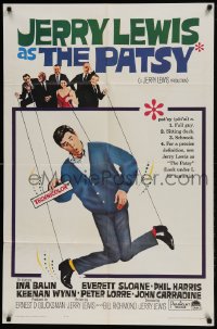 9y658 PATSY 1sh 1964 wacky image of Jerry Lewis hanging from strings like a puppet!