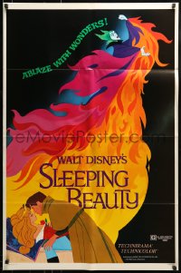9y780 SLEEPING BEAUTY style A 1sh R1979 Walt Disney cartoon fairy tale fantasy classic!