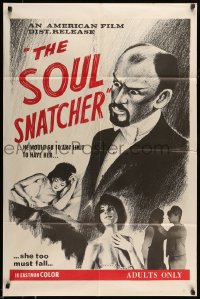 9y788 SOUL SNATCHER 1sh 1965 he would go to any limit to have her, she too must fall, sexy horror!