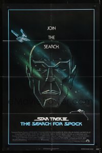 9y806 STAR TREK III 1sh 1984 The Search for Spock, art of Leonard Nimoy by Huyssen & Huerta!