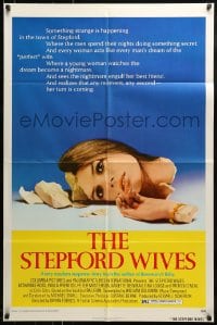 9y813 STEPFORD WIVES 1sh 1975 wild image of shattered Katharine Ross, from Ira Levin's novel!