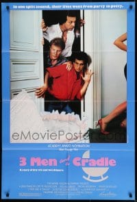 9y875 THREE MEN & A CRADLE 1sh 1985 3 Hommes Et Un Couffin, wacky image!