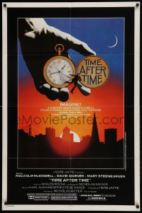 9y882 TIME AFTER TIME 1sh 1979 directed by Nicholas Meyer, cool fantasy artwork by Noble!