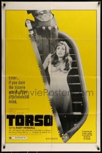 9y896 TORSO 1sh 1973 directed by Sergio Martino, sexy Suzy Kendall, bizarre psychosexual minds!