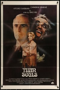 9y912 TWIN SOULS 1sh 1977 Vittorio Gassman, Catherine Deneuve, directed by Dino Risi!