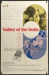 9y922 VALLEY OF THE DOLLS 1sh 1967 sexy Sharon Tate, from Jacqueline Susann's erotic novel!