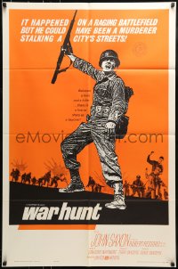 9y945 WAR HUNT 1sh 1962 Robert Redford in his first starring role, war does strange things to men!
