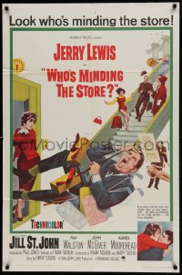 9y969 WHO'S MINDING THE STORE 1sh 1963 Jerry Lewis is the unhandiest handyman, Jill St. John
