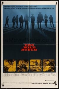 9y971 WILD BUNCH 1sh 1969 Sam Peckinpah cowboy classic starring William Holden & Ernest Borgnine