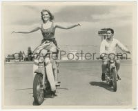 9z931 VIVA LAS VEGAS 8x10 still 1964 great image of Elvis Presley & sexy Ann-Margret on mopeds!