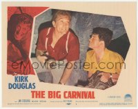 9z014 ACE IN THE HOLE LC #1 1951 Kirk Douglas with flashlight in mine, Big Carnival, Billy Wilder!