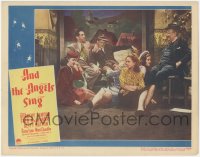 9z031 AND THE ANGELS SING LC #4 1944 Fred MacMurray sitting around with Dorothy Lamour & others!