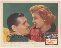 9z039 ANY NUMBER CAN PLAY LC #5 1949 Audrey Totter is blonde trouble for gambler Clark Gable!