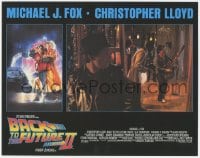 9z049 BACK TO THE FUTURE II LC 1989 Michael J. Fox watches himself playing guitar on stage!