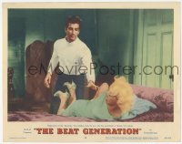 9z056 BEAT GENERATION LC #6 1959 Ray Danton tricks his way into sexy Mamie Van Doren's apartment!