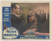 9z091 BLUE DAHLIA LC #4 1946 William Bendix shoots cigarette from cool Alan Ladd's hand!