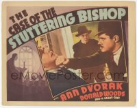 9z135 CASE OF THE STUTTERING BISHOP Other Company LC 1937 Donald Woods as Perry Mason punching guy!