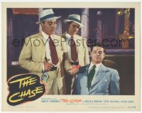 9z148 CHASE LC #3 1946 cop questions Robert Cummings about he dead bird in his hand, film noir!