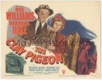 9z154 CLAY PIGEON TC 1949 sexy Barbara Hale and Bill Williams in cool Richard Fleischer film noir!