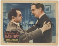 9z168 CONFESSIONS OF A NAZI SPY Other Company LC 1939 c/u of Edward G. Robinson & Paul Lukas!