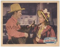 9z178 COWBOY CAVALIER LC #3 1948 singing cowboy Jimmy Wakely plays his guitar for Jan Bryant!