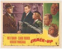 9z179 CRACK-UP LC #4 1946 pretty Claire Trevor & Herbert Marshall stare at Pat O'Brien!