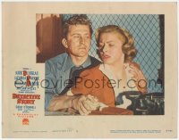 9z214 DETECTIVE STORY LC #5 1951 Kirk Douglas sneers at Eleanor Parker when he finds out the truth!