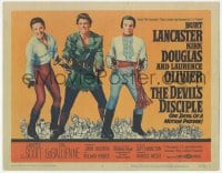 9z219 DEVIL'S DISCIPLE TC 1959 Burt Lancaster, Kirk Douglas & Laurence Olivier all with two guns!