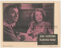 9z265 FLAMINGO ROAD LC #8 1949 Michael Curtiz, close up of Joan Crawford & Zachary Scott!