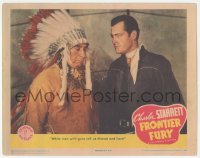 9z284 FRONTIER FURY LC 1943 sad Native American chief tells Charles Starrett about the white men!