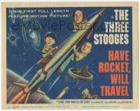 9z344 HAVE ROCKET WILL TRAVEL TC 1959 wonderful sci-fi art of The Three Stooges in space!
