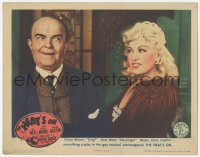 9z349 HEAT'S ON LC 1943 great close up of sexy Mae West arguing with wacky Victor Moore!