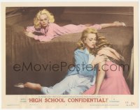9z359 HIGH SCHOOL CONFIDENTIAL LC #8 1958 Mamie Van Doren watches Sterling comfort bullied Jergens!