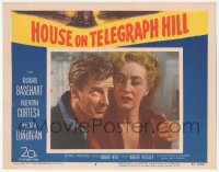 9z376 HOUSE ON TELEGRAPH HILL LC #2 1951 c/u of Richard Basehart comforting sad Valentine Cortesa!