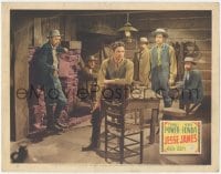 9z424 JESSE JAMES LC R1946 Tyrone Power & Henry Fonda with Lon Chaney Jr. & gang!