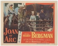 9z427 JOAN OF ARC LC #3 1948 Ingrid Bergman led to her flaming death in cart!
