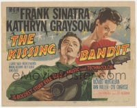 9z450 KISSING BANDIT TC 1948 art of Frank Sinatra playing guitar for pretty Kathryn Grayson!