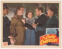 9z463 LADY CONFESSES LC 1945 Mary Beth Hughes & Hugh Beaumont on the trail of a lady killer!