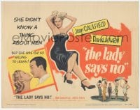 9z468 LADY SAYS NO TC 1951 sexy Joan Caulfield was willing to learn about men from David Niven!